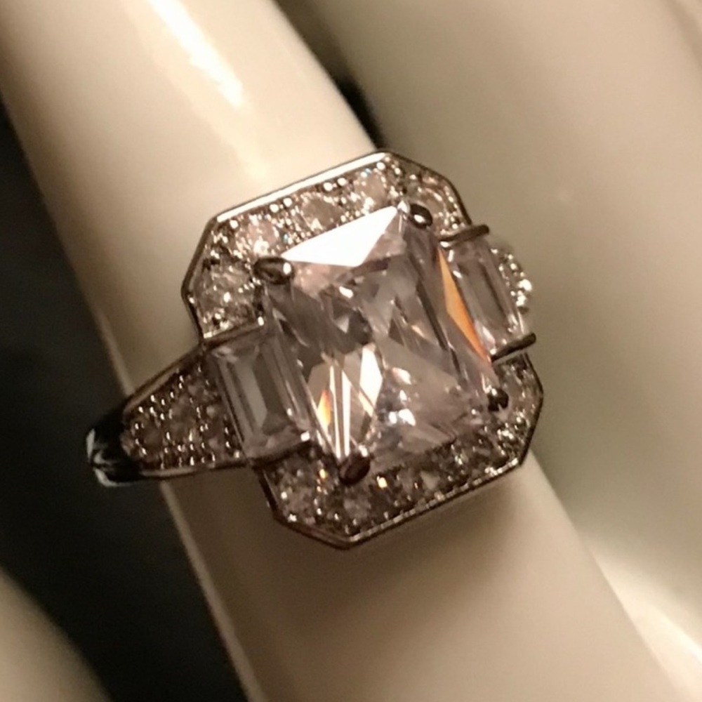 gorgeous #midcentury #squarecut #baguette #rings nwt #cocktailring sizes 6-7